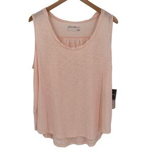 Eddie Bauer Concourse Tunic Tank Top Soft Tencel‎ Scoop Neck Women 2XL Pink NWT